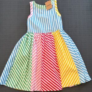 Mini Boden Multicolor Striped Dress